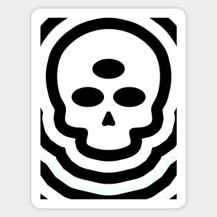 Three eyed Skull Sticker